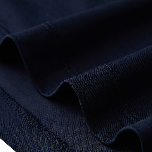 ORRDT Aulindenton luxury men's short-sleeved Polo shirt 26 spring and summer mulberry silk breathable casual T-shirt navy 52 (XL)