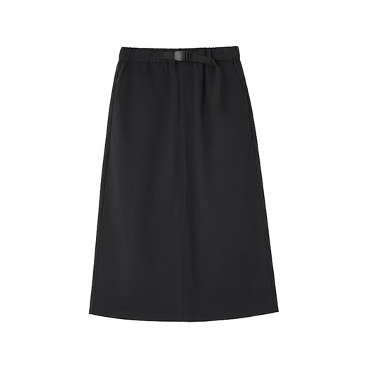 MUJI women's mercerized twill narrow skirt long skirt women's autumn skirt BEY02C4A black L (165/70A)