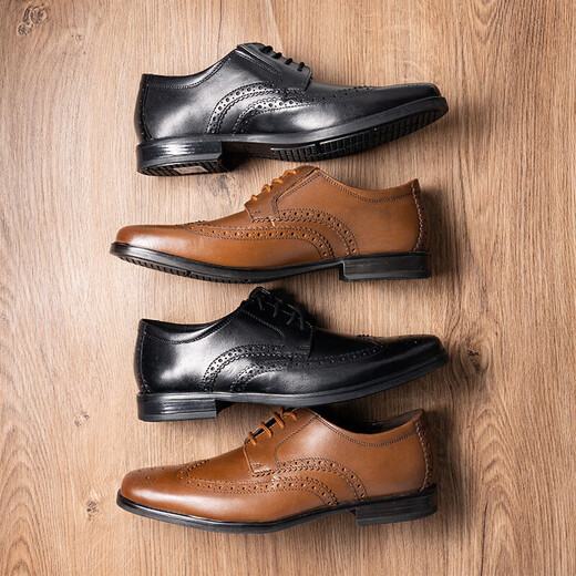 Clarks men's shoes summer business casual leather shoes Brock carved formal shoes Howard Wing overseas direct mail 26161253 41