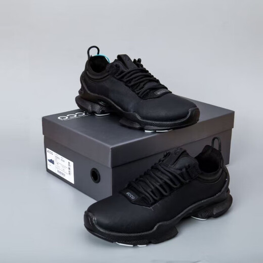 Aibu ECCO business men's shoes new casual trail versatile lightweight outdoor classic shoes 25th anniversary edition black 40