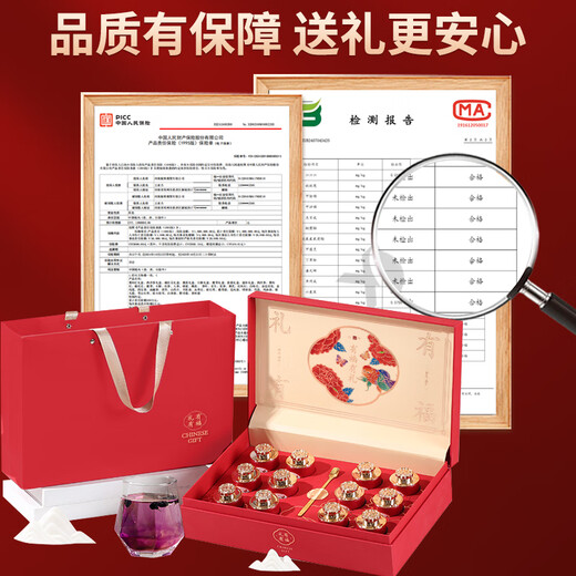 鼎芝毅 藏红花礼盒西藏特级 补品送长辈妈妈老人滋补礼品高端送人见面礼 藏红花10克+西洋参