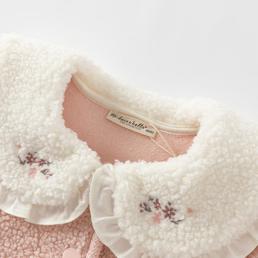 David Bella girls lamb wool coat autumn and winter children's style outerwear baby children's clothing tops