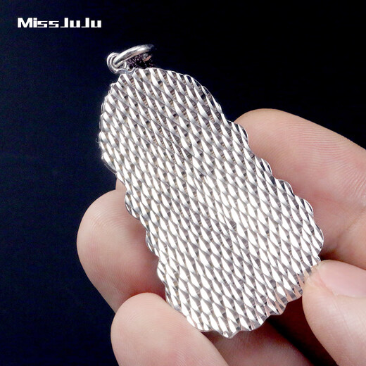 Miss JuJupt950 platinum men's pendant Flame Guanyin Buddha statue large tag atmospheric platinum pendant PT950 pendant 10.1-10.3 grams + free leather rope