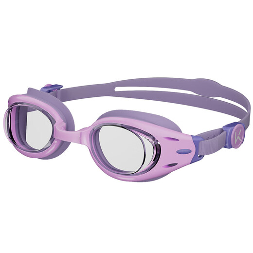 Mantenga las gafas de natación para niños para niños y niñas, impermeables y antivaho, gafas de natación profesionales de alta definición, cómodo equipo de buceo 501 violeta claro