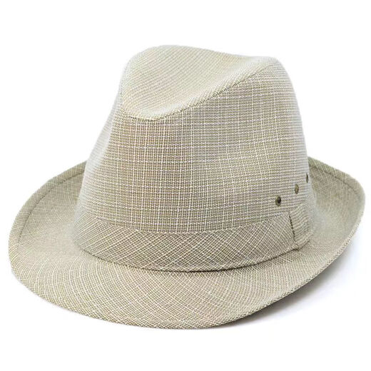 Middle-aged and elderly spring and summer top men's spring and autumn British jazz hat cloth hat spring elderly gentleman hat men dark gray 57 cm