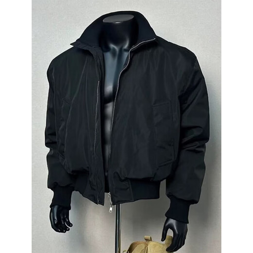 Digada American stand-collar bomber jacket men's baseball uniform men's jacket autumn men's high-quality men's jacket men's WJS-M8210 black high-quality jacket XL