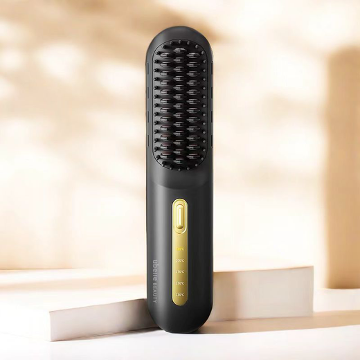 UBelle wireless hair straightening comb, negative ion straight clip, curling iron, bangs clip, fluffy high skull artifact, a gift for the goddess, Xingyao Black, 200 million high-concentration negative ions for hair straightening and hair care