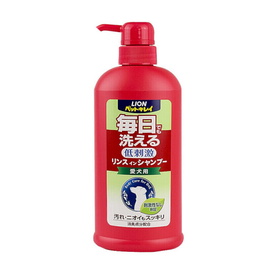 LION Pet Dry Cleaning Foam Dog and Cat Shower Gel Foot Cleansing No-Wash Foam Imported from Japan (for Dogs) Daily Wash Soft Floral Fragrance 550ml