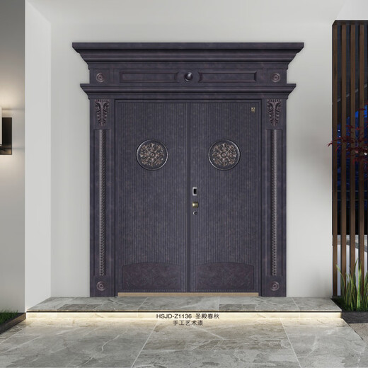 皇士金盾HSJD-Z1136-圣殿春秋    户门装甲门别墅门/平方