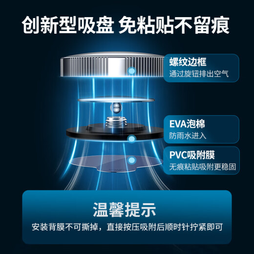 绿联倒车盲点广角 后视镜汽车镜神器大视野辅助盲区小圆镜后视镜可调