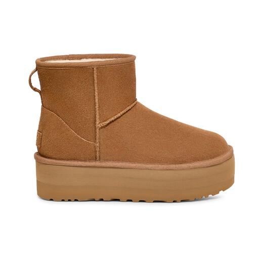 UGG autumn women's casual and comfortable classic solid color thick sole warm mini fashion short boots snow boots 1134991 CHE | Maroon 38