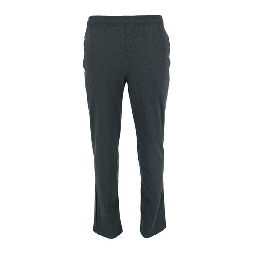 HANES Essentials sweatpants men's cotton knitted pants with pockets charcoal gray small size