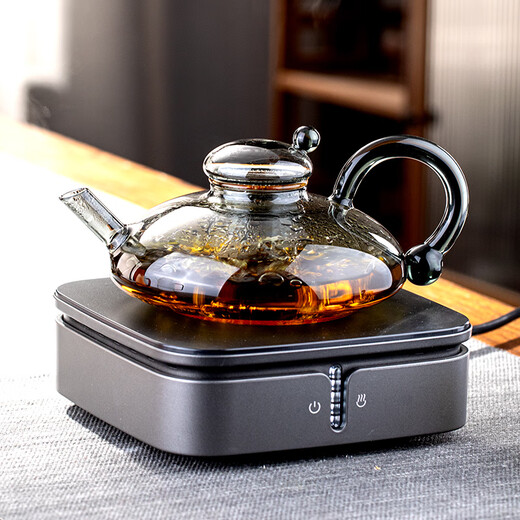 Gaoming rat tail glass teapot 2025 new electric ceramic stove tea maker Cai Shu high-end thickened tea water separation teapot Cai Shu pot single pot 550ml