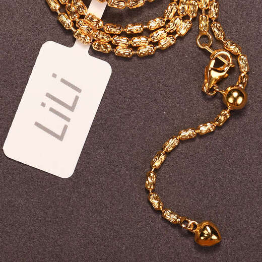 Miling Italian imported diamond chain thick length adjustable plain 18K gold with jade pendant sterling silver necklace 55cm white gold S925