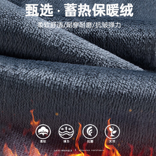 Woodpecker jeans men's winter trendy brand versatile pants men's straight loose solid color casual velvet thickened warm trousers 6211R blue black plus velvet 32