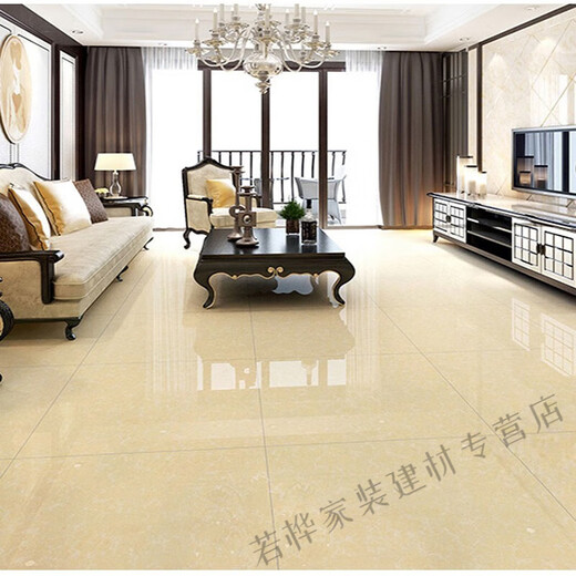 Sailotou Guangdong Foshan ceramic tile engineering floor tiles 800x800 shopping mall polished tiles living room bedroom floor tiles warm color tiles yellow Pilates