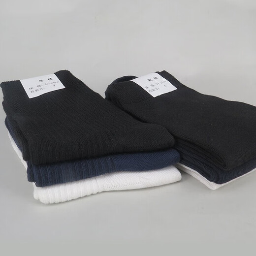 Jihua 3501 Military Summer Socks Winter Style Wear-Resistant Sweat-Absorbent Winter Cotton Socks Breathable Quick-Drying Mid-Tube Sports Socks Men's Military Training Hiking Socks Black Winter Socks-10 Pairs Medium Size 24-26 (Shoe Size 40 to 43)