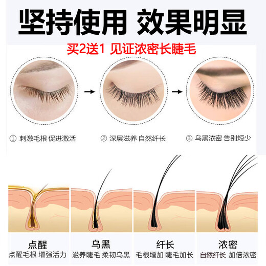 Nanjing Tongrentang eyelash nourishing liquid mascara mascara eyebrow liquid thick nourishing waterproof non-smudge nutrient liquid 4.5g
