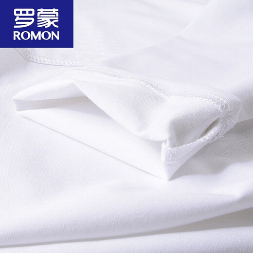 ROMON Modal autumn and winter new long-sleeved T-shirt men's turtleneck bottoming shirt pure cotton inner with velvet thickened underwear top dark gray 4XL (180-200Jin Jin equals 0.5kg slim fit)