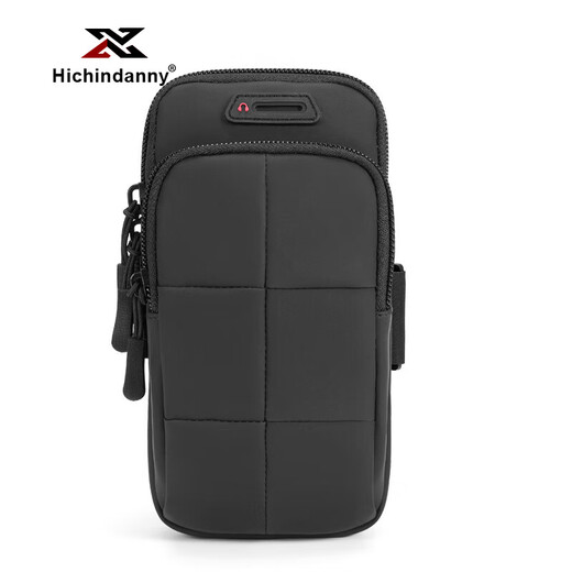 HICHIN DANNY running mobile phone arm bag unisex 2024 new fitness equipment wrist arm sports mobile phone arm bag dark gray