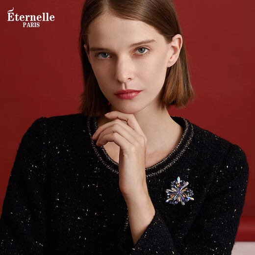 Eternelle French eternal original design brooch, high-end temperament, autumn and winter accessories, collar pin, corsage, birthday gift for girls