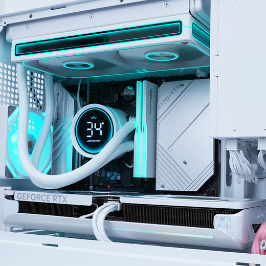 AMD R5 9600X/RX9070XT/RTX5060TI/5070 Huajiao mini pure white mini host ITX assembly computer desktop computer host desktop AIPC computer configuration six丨R5 9600X/RTX 5060TI