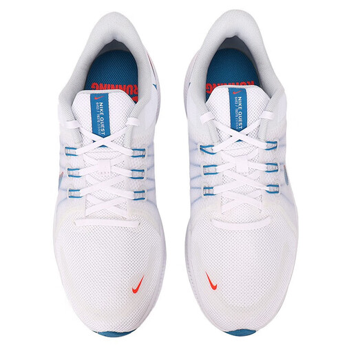 耐克（NIKE）官方男鞋春季款运动鞋REVOLUTION 6 NN透气缓震跑步鞋赤足休闲鞋 DA1105-101/白色多色蓝色亮深红 42.5