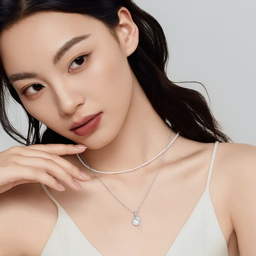 Wanfulong platinum PT950 honeycomb gourd pendant necklace for women 2025 new high-end light luxury niche girlfriend gift Platinum PT950 honeycomb gourd pendant free 925 silver chain 2.43g