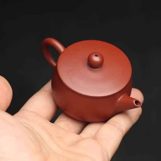 Yipingongfang Chaozhou hand-drawn pot household small-capacity Gongfu tea set pure handmade raw mineral red clay pot mini large open teapot Hanwa pot 100ml
