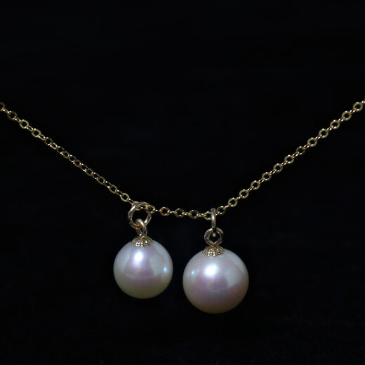 Yuanzu strong light 8-9mm natural fresh water DIY versatile simple single living mouth pearl pendant non-fading non-fading/fake one 8-8.5mm