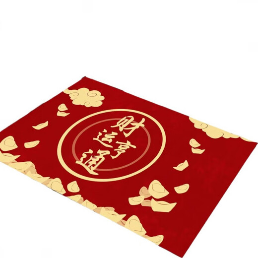 Acacia Tong New Chinese Style Fu Character Floor Mat Entry Door Mat Carpet Entrance Entrance Mat Wear-Resistant Anti-Slip Entry Door Mat Red Floor Mat Good Fortune 1 50*80