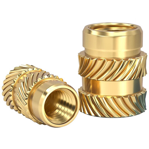 Tianzhuo Hardware Tuba hot melt nut injection molded copper nut insert M1M2M3M4M5M6M8 knurled copper nut insert copper flower nut M2*2*3 300 pieces