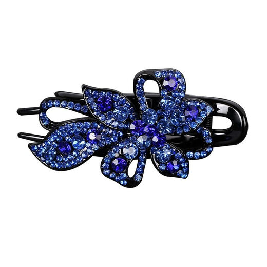 Qijitu Grasp Clip Women's Back Hair Clip Mother Duckbill Clip Retro Hair Clip 2024 Dark Blue Clip 1