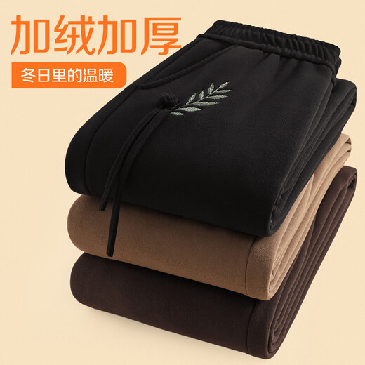 Lady of the Tang Dynasty, middle-aged and elderly women's pants, mother's autumn and winter velvet pants, grandma's straight trousers, old lady's loose outer casual pants