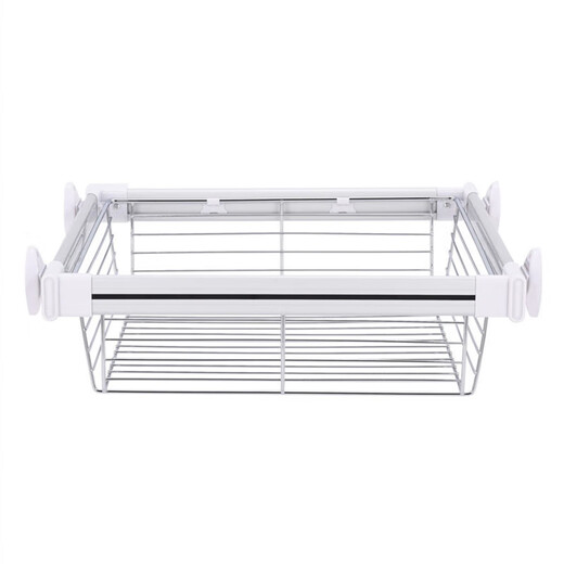 XMSJ Kleiderschrank-Zugkorb, Garderoben-Aufbewahrung, ausziehbarer Korb, Hosenständer, Kleiderschrank, integrierter Teleskop-Hosenständer, Aufbewahrungskorb, Schubladentyp, flacher Korb, 92–97 cm