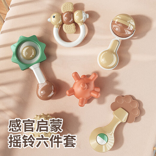 Xinge Neugeborenen treffen High-End-Geschenkbox Babyspielzeug Bettglocke Beißring Hand Rassel Musik Baby Vollmond Geschenk