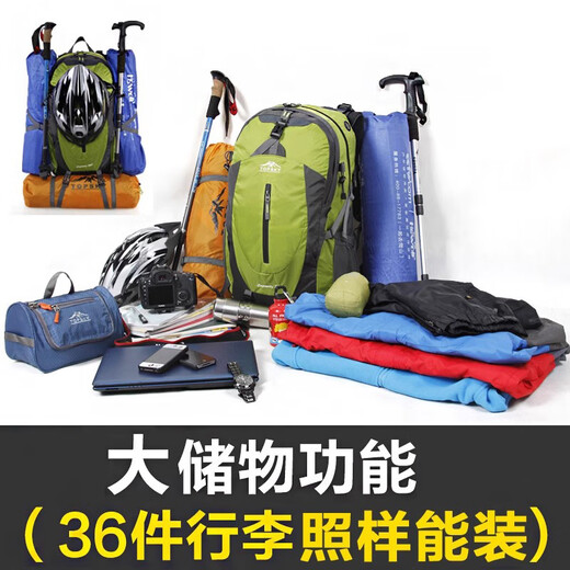 Traveler Mountaineering Bag Outdoor Professional Backpack Men's and Women's Sports Hiking Backpack Large Capacity Camping Travel Bag School Bag Black Delivery Rain Cover 40L Suspension Backpack