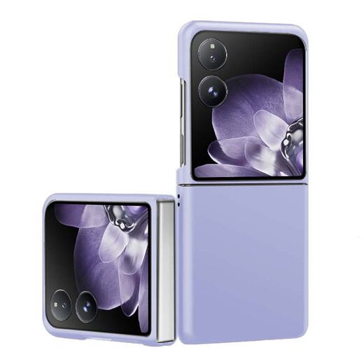 Freeson is suitable for Xiaomi MIX Flip mobile phone case with skin-like frosted protective cover. Ultra-thin all-inclusive anti-fall PC hard shell, fashionable for men and women, colorful and trendy, purple