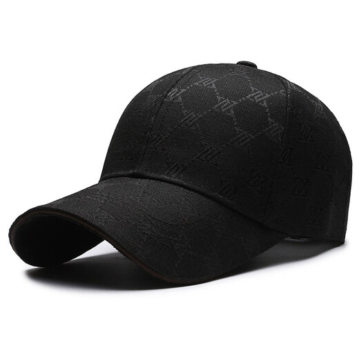 Disangsa new hat men's four-season casual fashion baseball cap women's deepened hard-top hat sports outdoor sun hat black adjustable