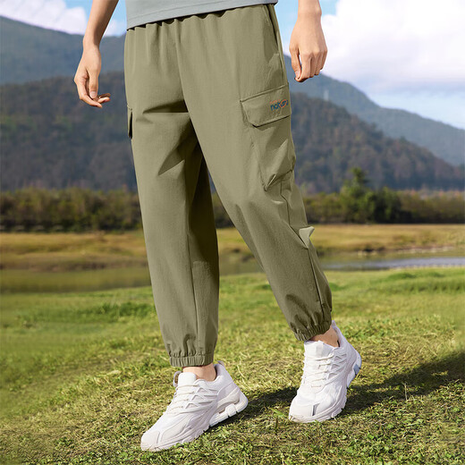 361 Sports pants men's summer nine-point pants loose casual sports breathable pants 652429701-2