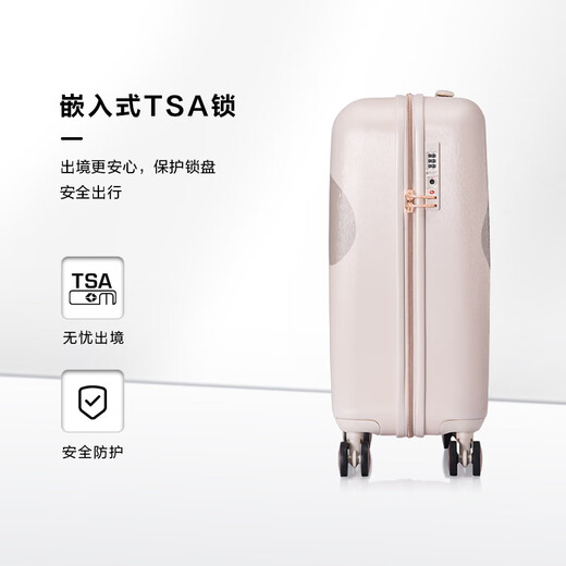 Samsonite luggage 20-inch trolley case Disney Mickey travel luggage AF9 beige boarding code box