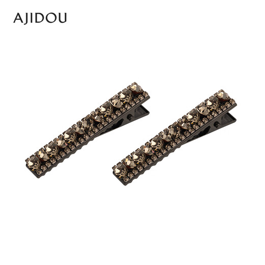 AJIDOU Ajidou hair clip, brilliant craftsmanship, imitation crystal, fashionable, simple, sweet duckbill clip, side clip, new in spring 2025