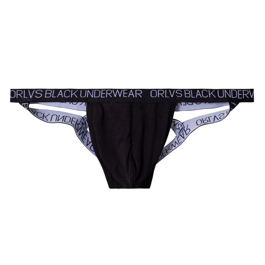 Men's underwear low waist sexy solid color modal comfortable thong gay male small 0 adult sex toy black M