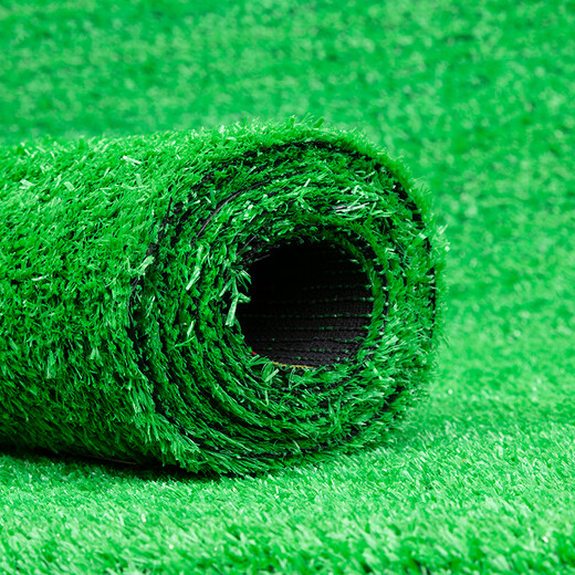 Mengrouju artificial lawn encrypted fake lawn artificial fake turf plastic green carpet enclosure outdoor indoor kindergarten playground decorative grass artificial turf (15mm green/square)