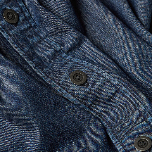 G-Star Raw Denim Shirt Men's 8oz Facile To réparation Shirt Business Top Slim Casual Simple Top D25518 Micro Grinting White Blue Blue sombre S