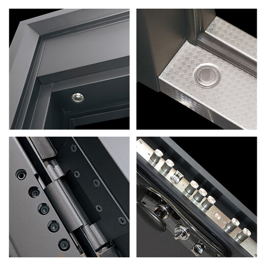 Longyu Zhenpin cast aluminum door Class A anti-theft door villa door entrance door security door optional mechanical lock fingerprint locking system 2050*960 outside left-hand single door