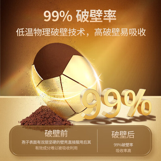 总统北京同仁堂破壁灵芝孢子粉胶囊120粒武夷山原产送长辈价保双十一