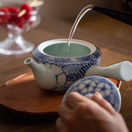 同合年货大清仓，超值特价日本进口茶具茶壶茶杯大特卖链接2 数量有限 【正价728元】染付斜纹急须