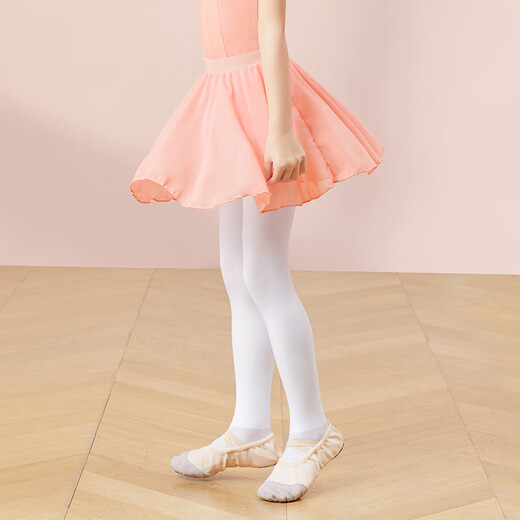 Aiwu Ge dance socks for children and girls in autumn and winter medium thick pantyhose white leggings dance exam practice socks M size