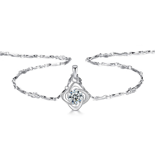 Fat Donglai same style pt950 platinum plain chain necklace for women 18K white l gold lock rose gold necklace leave a message for necklace style